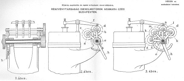 A soroksári magyar Diesel-motorgyár egyetlen szabadalma 1899-ből: 